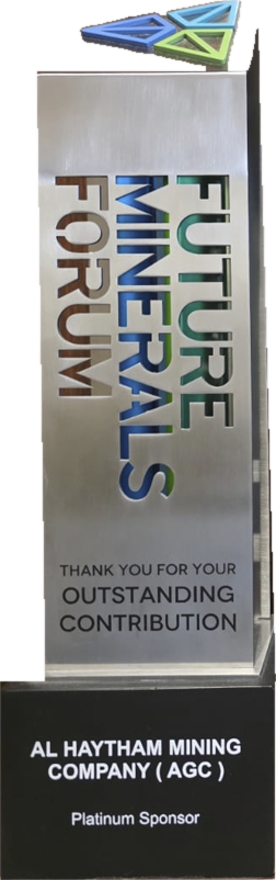 Future Minerals Forum trophy — AGC Group, Platinum Sponsor