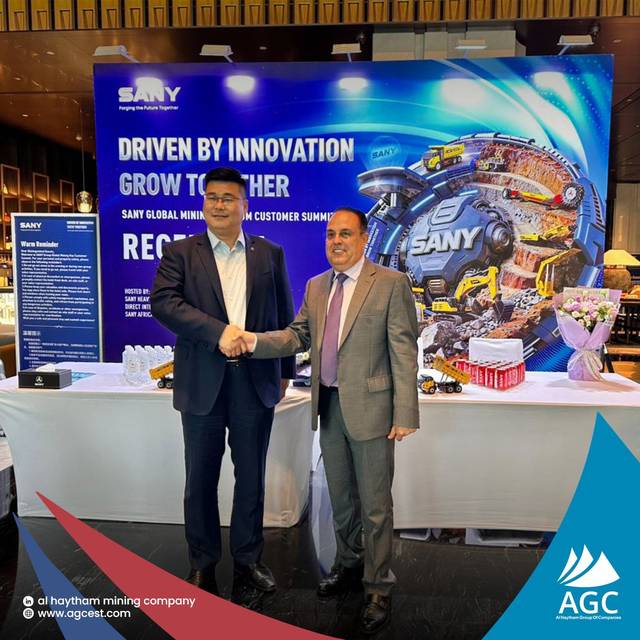 AGC CEO Mr. Zouhair Samhi at the SANY Global Mining Premium Customer Summit, Xi’an, China